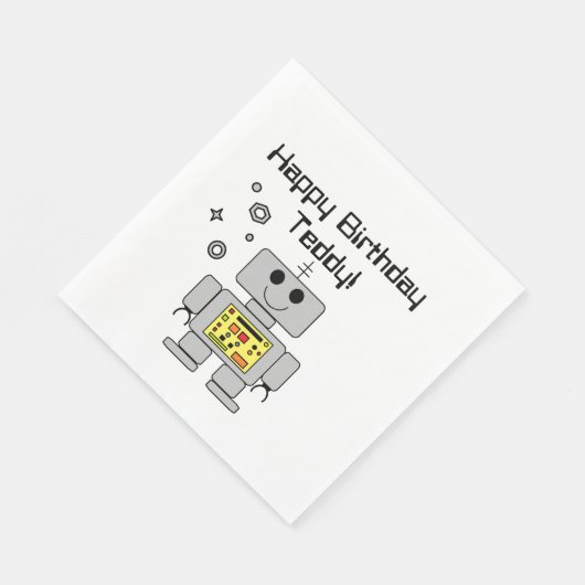 "Roboter" Serviette (Ecke)