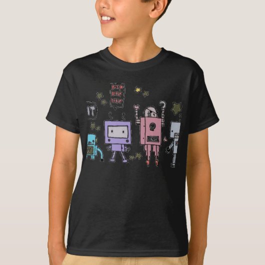 Roboter-Shirt T-Shirt (Vorderseite)
