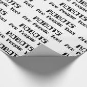 ROBOTER sind auch Menschen! Geschenkpapier (Ecke)