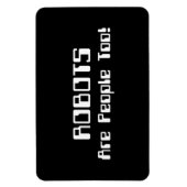 ROBOTER sind auch Menschen! Magnet (Vertikal)