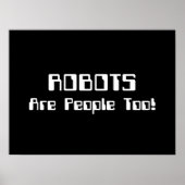 ROBOTER sind auch Menschen! Poster (Vorne)