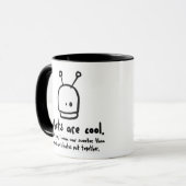 Roboter sind cool1 tasse (Vorderseite Links)