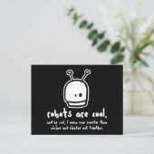 Roboter sind cool2 postkarte (Stehend Vorderseite)