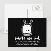 Roboter sind cool2 postkarte (Vorne/Hinten)