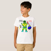 Roboter sind Cool Captain Zacky Blue Raumschiff St T-Shirt (Vorne ganz)