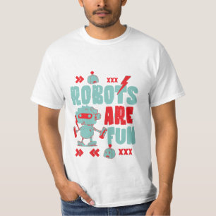 Roboter sind lustig anpassbare Farbpalette T-Shirt