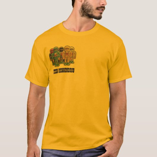 Roboter-Skateboards T-Shirt (Vorderseite)