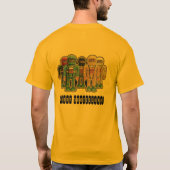 Roboter-Skateboards T-Shirt (Rückseite)