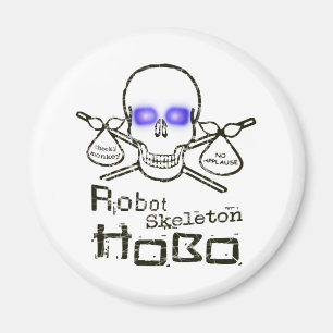 Roboter-SkelettHobo Magnet