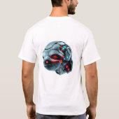 Roboter Sloth Face Art T-Shirt (Rückseite)
