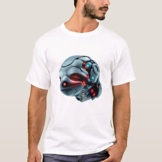 Roboter Sloth Face Art T-Shirt