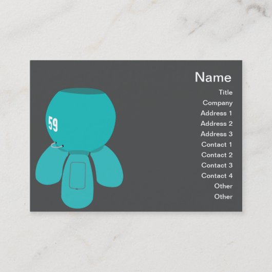 Roboter Spyder - mollig Visitenkarte (Vorderseite)