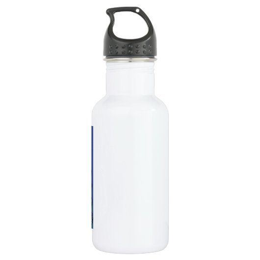 Roboter-Stadt Edelstahlflasche (Rückseite)