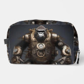 Roboter-Steampunker Gorilla, Toilettenbeutel Waschbeutel (Vorderseite)