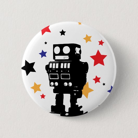 Roboter-Stern Button (Vorderseite)
