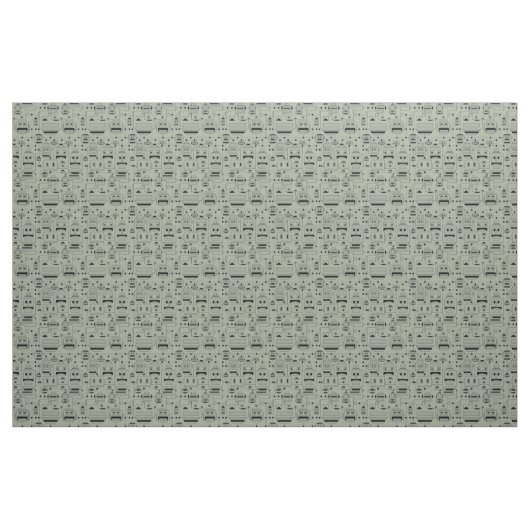 Roboter Stoff (Fat Quarter (45,7 x 55,9 cm))