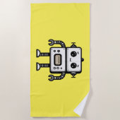 Roboter Strandtuch (Vorderseite)