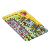 ROBOTER SUCHT NACH LIEBE, HERZVERANSTALTUNGSMASCHI MAGNET (Rechte Seite)