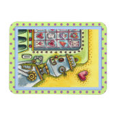 ROBOTER SUCHT NACH LIEBE, HERZVERANSTALTUNGSMASCHI MAGNET (Horizontal)