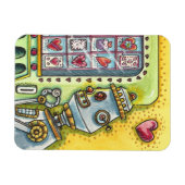 ROBOTER SUCHT NACH LIEBE, HERZVERANSTALTUNGSMASCHI MAGNET (Horizontal)