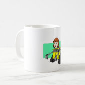Roboter Sylvia Plath Kaffeetasse (Vorderseite Links)