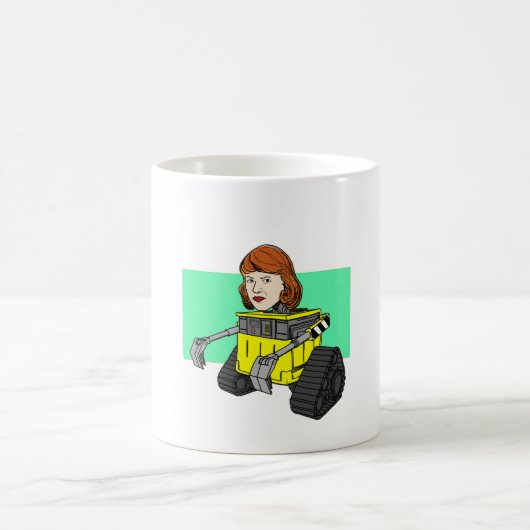 Roboter Sylvia Plath Kaffeetasse (Mittel)