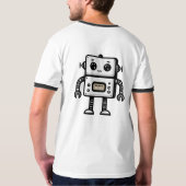 Roboter T-Shirt (Schwarz voll)
