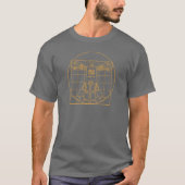 Roboter-T - Shirt Da Vinci Vitruvian (Vorderseite)
