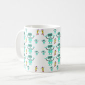 Roboter-Tasse Kaffeetasse (Vorderseite Links)