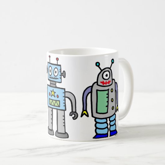 Roboter-Tasse! Kaffeetasse (VorderseiteRechts)