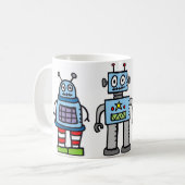 Roboter-Tasse! Kaffeetasse (Vorderseite Links)