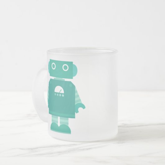 Roboter-Tasse Mattglastasse (Vorderseite Links)