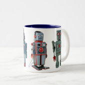 Roboter-Tasse Zweifarbige Tasse (VorderseiteRechts)