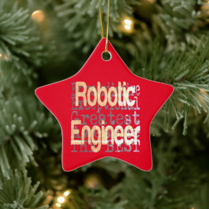 Roboter-Techniker Keramik Ornament