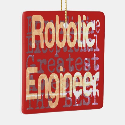 Roboter-Techniker Keramikornament (Rechts)