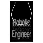 Roboter-Techniker Kleine Geschenktüte (Rückseite)