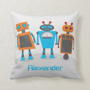 Roboter-Trio Kissen
