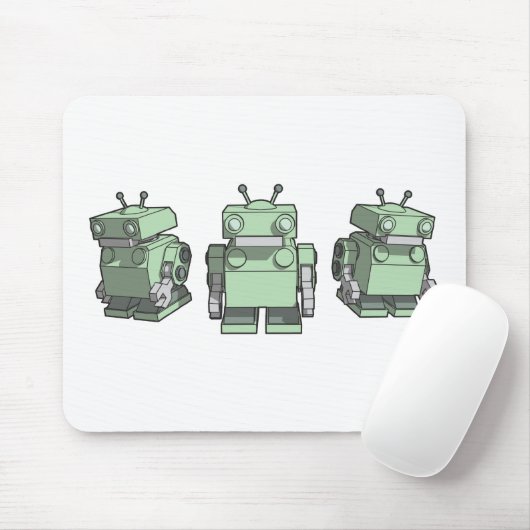 Roboter-Trio mousepad (Mit Mouse)