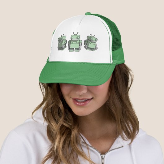 Roboter-Trio Truckerkappe (Beispiel)