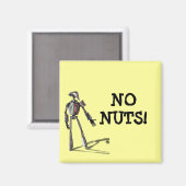 Roboter-Typ - keine Nüsse Gefüttert Magnet (Vorderseite/Rückseite)