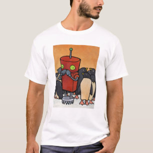 Roboter u. Pinguine T-Shirt