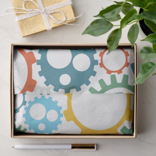 Roboter übersetzt Muster Seidenpapier (Geschenk)