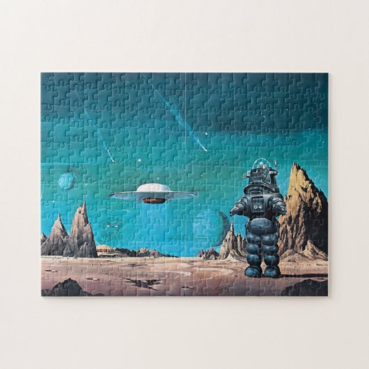 Roboter UFO und Raum Puzzle (Horizontal)