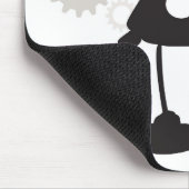 Roboter und Gänge Mousepad (Ecke)