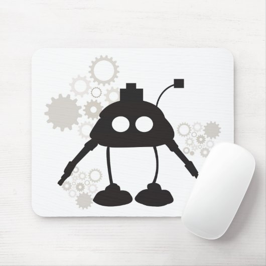 Roboter und Gänge Mousepad (Mit Mouse)
