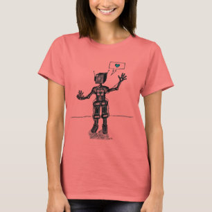 Roboter und Kitten sind Freunde T-Shirt