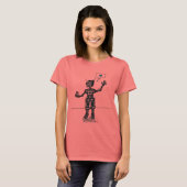 Roboter und Kitten sind Freunde T-Shirt (Vorne ganz)