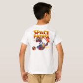 Roboter und Raumfahrt T-Shirt (Schwarz voll)