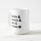 Roboter und Tasse (Vorderseite Links)