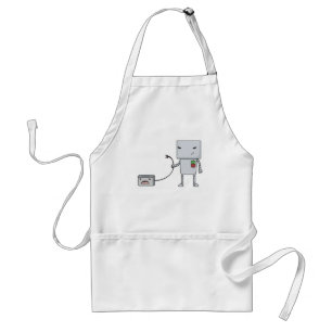 Roboter und Toaster Schürze